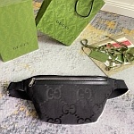 Gucci Black Tonal Jumbo gg Waist Bag For Men # 275252, cheap Gucci Satchels
