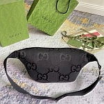 Gucci Black Tonal Jumbo gg Waist Bag For Men # 275252, cheap Gucci Satchels