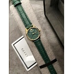 Gucci Stainless Steel Calfskin 38mm G-Timeless Quartz Watch  # 275838