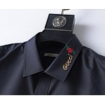 Gucci Elastic Long Sleeve Shirts For Men # 277523, cheap Gucci shirt