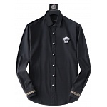 Versace Anti Wrinkle Elastic Long Sleeve Shirts For Men # 277529