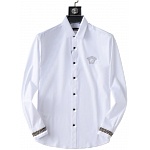 Versace Anti Wrinkle Elastic Long Sleeve Shirts For Men # 277530, cheap Versace Shirts