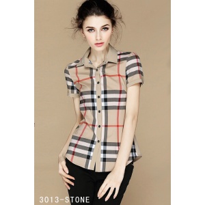 $33.00,Burberry Short Sleeve Shirts For Women # 279128