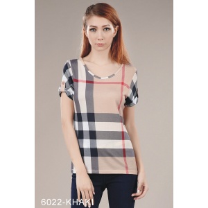 $27.00,Burberry Short Sleeve Shirts For Women # 279171