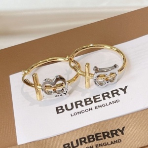 $29.00,Burberry TB Gold and Palladium plated Monogram Motif Earrings For Women # 279391