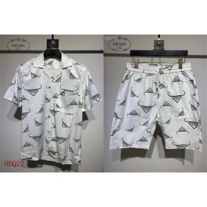 $55.00,Prada Short Sleeve Shirt And Short For Men # 279421