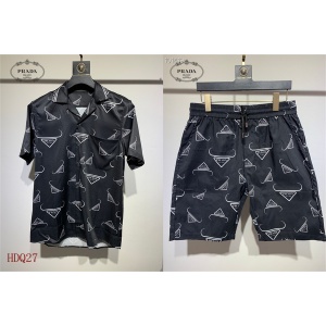 $55.00,Prada Short Sleeve Shirt And Short For Men # 279424