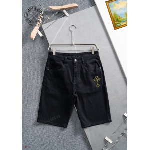 $42.00,Chrome Hearats Denim Shorts For Men # 279758