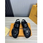 Louis Vuitton Leather Sandals Unisex # 278863, cheap Louis Vuitton Sandal