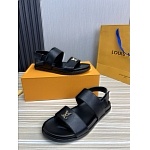 Louis Vuitton Leather Sandals Unisex # 278863, cheap Louis Vuitton Sandal