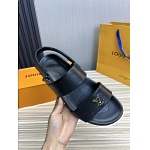 Louis Vuitton Leather Sandals Unisex # 278863, cheap Louis Vuitton Sandal