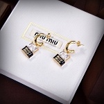 Miumiu Earrings For Women # 279402, cheap Miumiu Earrings