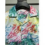Louis Vuitton Multicolored Crayon Logo Monogram Short Sleeve Shirt And Short For Men # 279413, cheap LV Shirt Short Set
