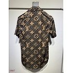 Louis Vuitton Monogram Short Sleeve Shirt And Short For Men # 279415, cheap LV Shirt Short Set