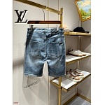 Louis Vuitton Denim Shorts For Men # 279768, cheap LV Denim Shorts