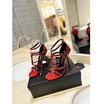 YSL Patent Cassandra 100 Ankle Strap Sandals For Women # 279850