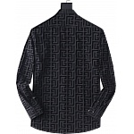 Fendi FF Motif Short Long Sleeve Shirts For Men # 279857, cheap Fendi Shirts