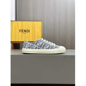 $92.00,Fendi Domino Canvas Sneakers For Men # 280379