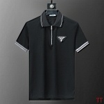 Prada Short Sleeve Polo Shirts For Men # 280189