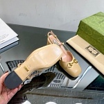 Gucci Horsebit leather slingback pumps For Women # 280451, cheap Gucci Sandals