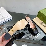 Gucci Horsebit leather slingback pumps For Women # 280453, cheap Gucci Sandals