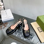 Gucci Horsebit leather slingback pumps For Women # 280453, cheap Gucci Sandals