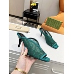 Gucci Crystal Embellished Mesh Mules For Women # 280461