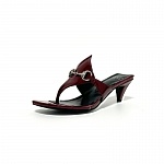 Gucci Mariame Patent Leather Thong Sandals For Women # 280547, cheap For Women