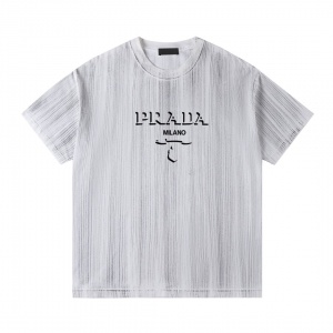 $35.00,Prada Short Sleeve T Shirts Unisex # 281111