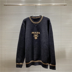 $45.00,Prada Crew Neck Sweaters For Men # 281245