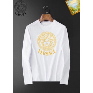 $26.00,Versace Long Sleeve Cotton T Shirts For Men # 281775