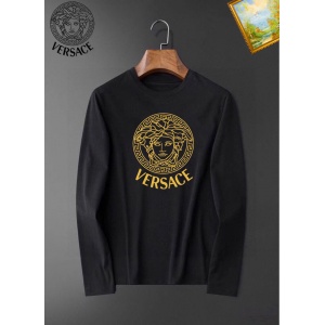 $26.00,Versace Long Sleeve Cotton T Shirts For Men # 281776