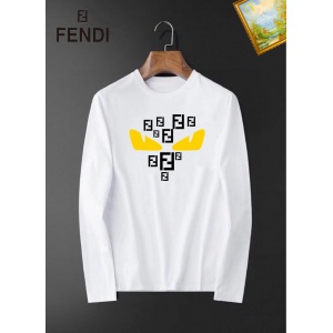 $26.00,Fendi Long Sleeve Cotton T Shirts For Men # 281809