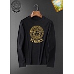 Versace Long Sleeve Cotton T Shirts For Men # 281776