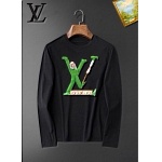 Louis Vuitton Long Sleeve Cotton T Shirts For Men # 281796, cheap Long Sleeved