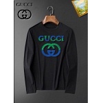 Gucci Long Sleeve Cotton T Shirts For Men # 281800