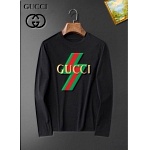 Gucci Long Sleeve Cotton T Shirts For Men # 281804, cheap Long Sleeved