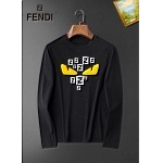 Fendi Long Sleeve Cotton T Shirts For Men # 281810, cheap For Men