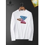 Prada Long Sleeve Cotton T Shirts For Men # 281811