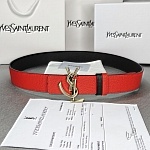 YSL 3.8cm Width Belts For Men # 282144, cheap YSL Belts