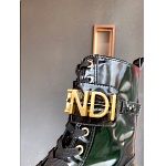 Fendi Logo Plaque Lace Up Biker Boots For Women # 282777, cheap Fendi Boots