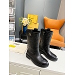 Fendi Calfskin Logo Embossed Boots For Women # 282780