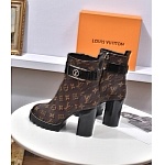 Louis Vuitton 9.5cm Heel Boots For Women # 283893, cheap Louis Vuitton Boots