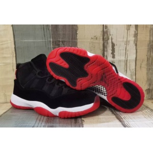 $65.00,Air Jordan 11 Velvet Black And Red Sneaker Unisex # 284340