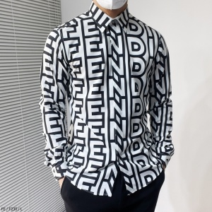 $65.00,Fendi Long Sleeve Shirts For Men # 284703