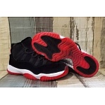 Air Jordan 11 Velvet Black And Red Sneaker Unisex # 284340