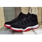 Air Jordan 11 Velvet Black And Red Sneaker Unisex # 284340, cheap Jordan11