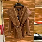 Louis Vuitton Belted Double Face Hooded Wrap Coat For Women # 284758