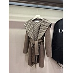 Dior Belted Double Face Hooded Wrap Coat For Women # 284759