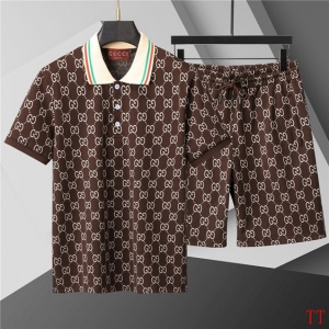 $55.00,Gucci Short Sleeve T shirts&Short Set For Men # 285838